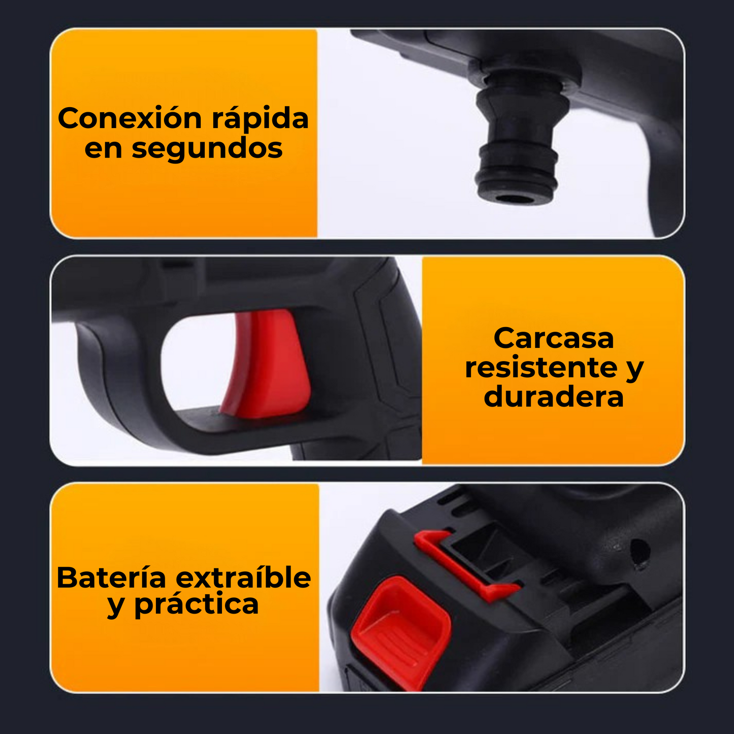 Pistola Alta Presión Profesional Portátil - ¡DOBLE BATERÍA DE REGALO!