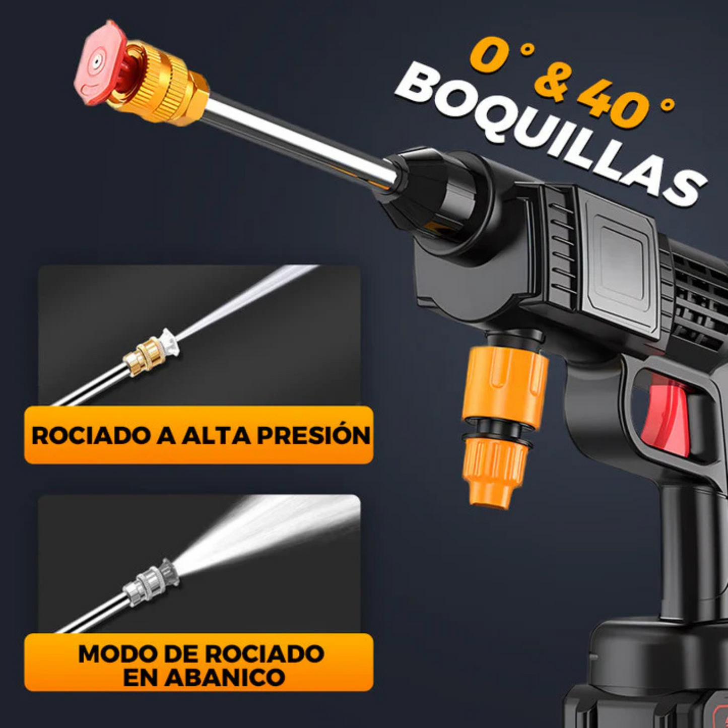Pistola Alta Presión Profesional Portátil - ¡DOBLE BATERÍA DE REGALO!