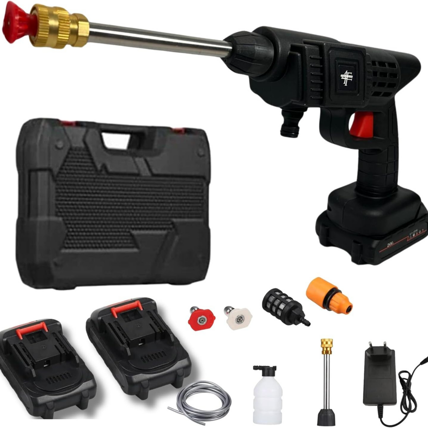 Pistola Alta Presión Profesional Portátil - ¡DOBLE BATERÍA DE REGALO!