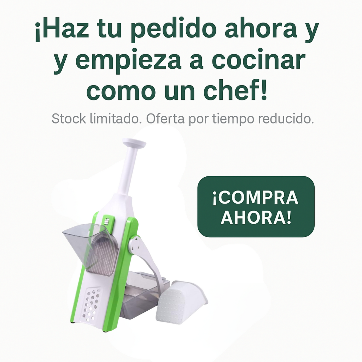 Cortadora de Verduras 4 en 1 – Llévate 2 y Ahorra 20€ + Envío Gratis