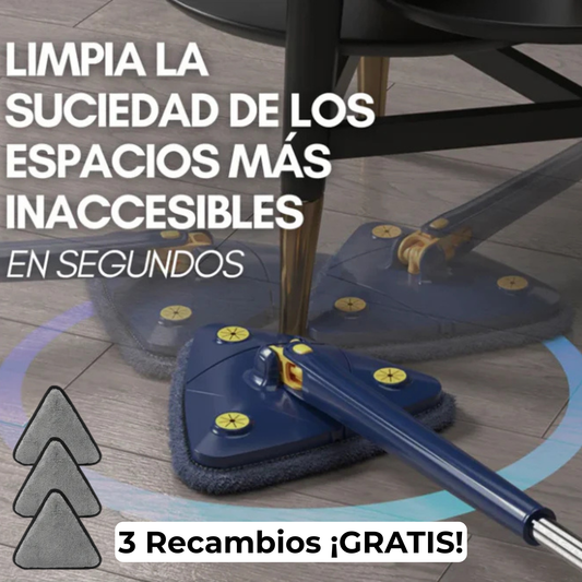 La Mopa 360º que hace el trabajo sucio por ti (3 Recambios ¡GRATIS!)