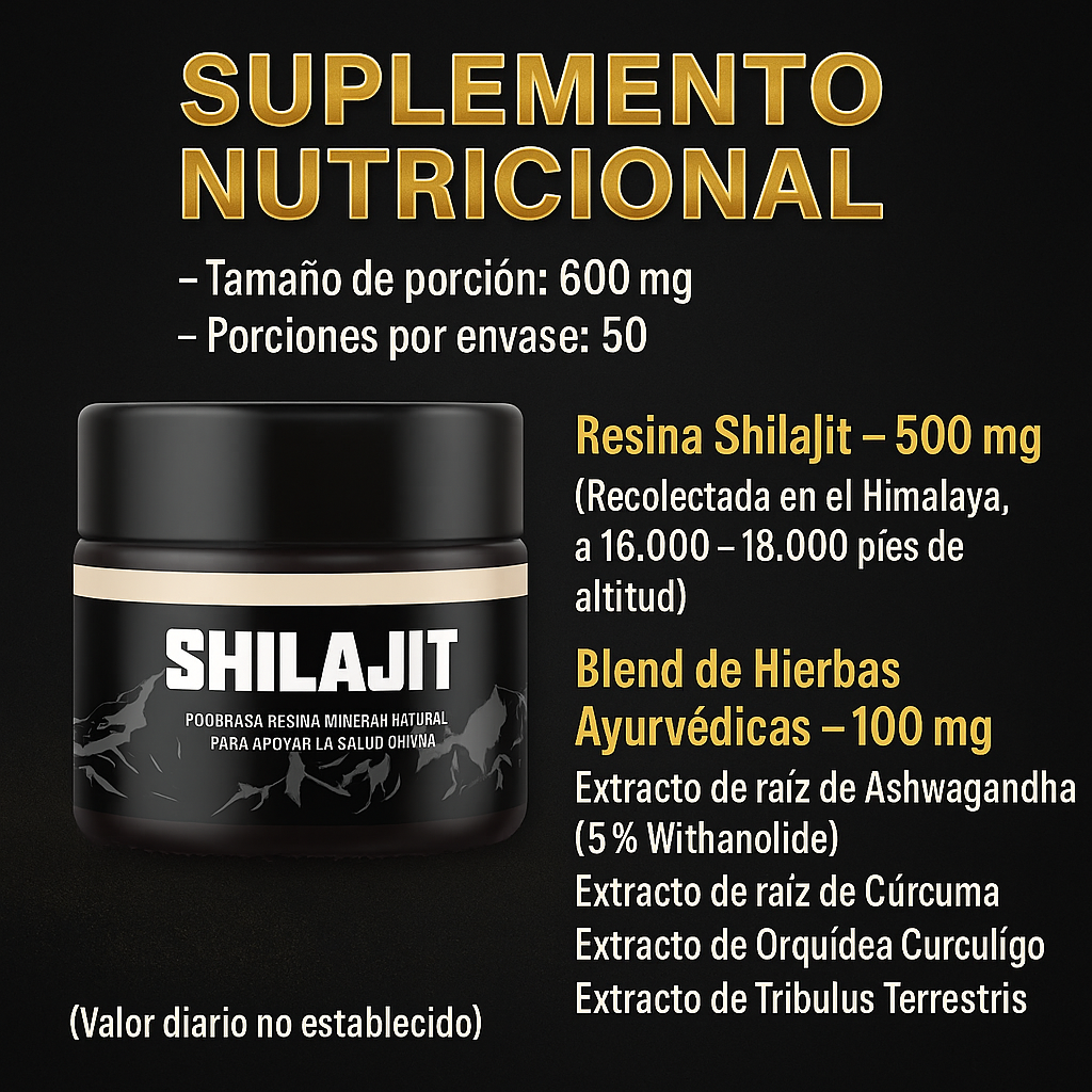 Resina del Shilajit: El oro negro que despierta al animal que llevas dentro.