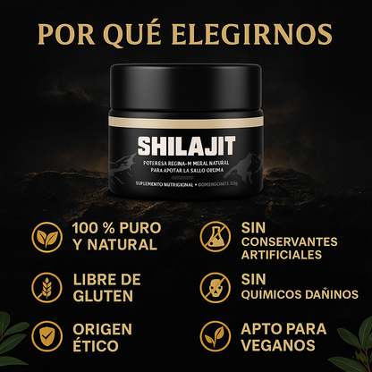 Resina del Shilajit: El oro negro que despierta al animal que llevas dentro.