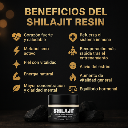 Resina del Shilajit: El oro negro que despierta al animal que llevas dentro.