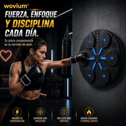 Máquina de Boxeo Electrónica de Pared con Luces LED