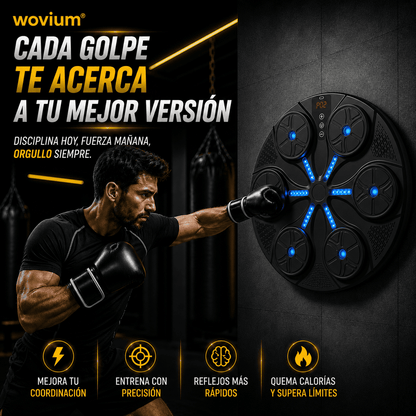 Máquina de Boxeo Electrónica de Pared con Luces LED