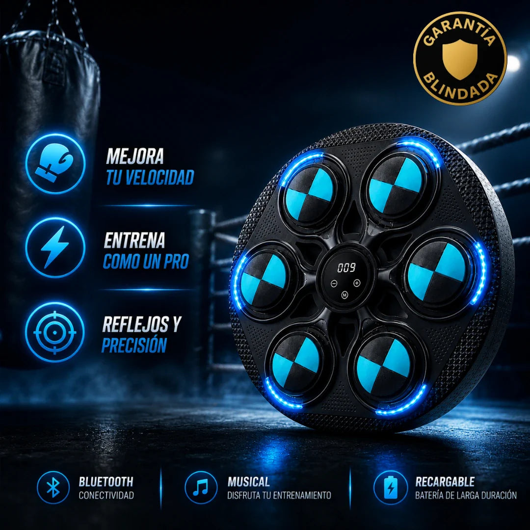 Máquina de Boxeo Electrónica de Pared con Luces LED