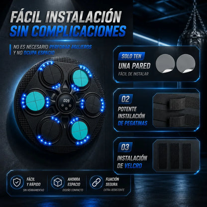 Máquina de Boxeo Electrónica de Pared con Luces LED