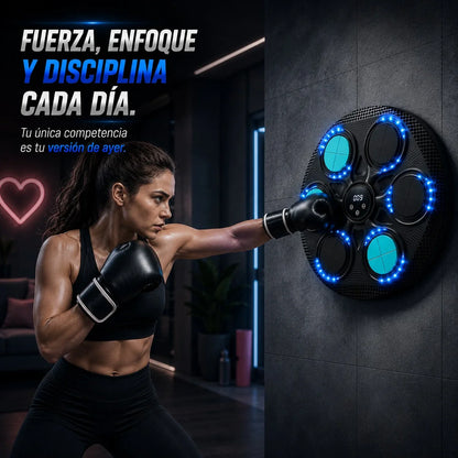 Máquina de Boxeo Electrónica de Pared con Luces LED