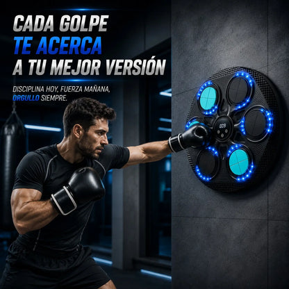 Máquina de Boxeo Electrónica de Pared con Luces LED